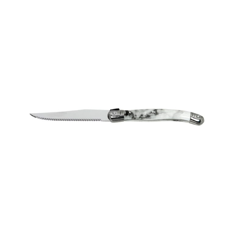 Espiel steak knife, 18/0 stainless steel with marble-effect handle