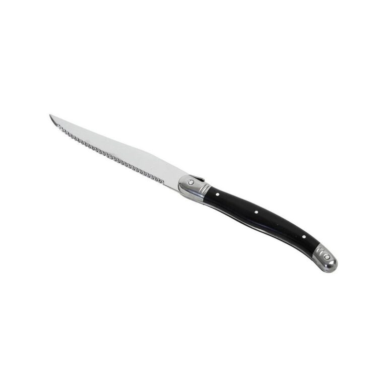 Espiel steak knife, 18/0 stainless steel with black handle