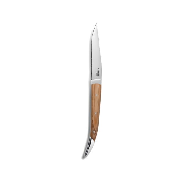 Comas Nicolas 18/10 stainless steel steak knife with wooden handle