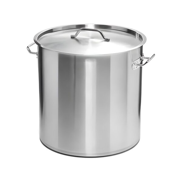 Ανοξείδωτη μαρμίτα 18/0 με καπάκι, 45x45 εκ. 73 λίτρα