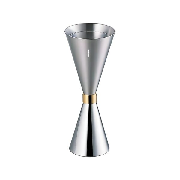 Ανοξείδωτη διπλή μεζούρα μπαρ Mr.Slim 25/50 ml με διαβαθμίσεις