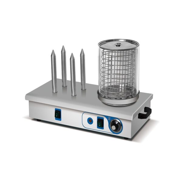 Επαγγελματική μηχανή hot dog με 3 sticks, 520 W