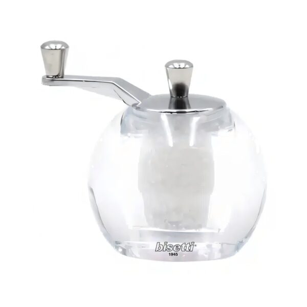 Bisetti Pesaro acrylic salt mill, 10 cm tall
