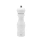White Bisetti Sorrento acrylic salt mill, 19 cm tall