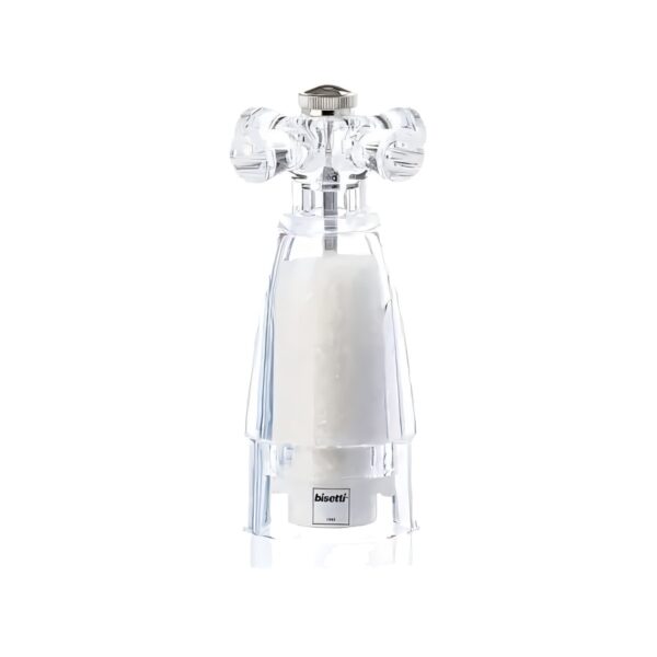 Bisetti Brescia acrylic salt mill, 15 cm tall