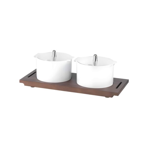 Organizer μπουφέ Garibaldi Vario 2 x 1,3 λίτρα με βάση από λακαρισμένη οξιά