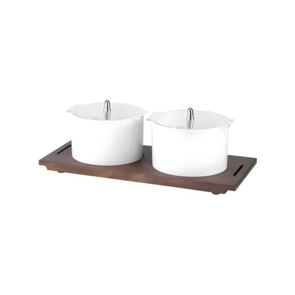 Organizer μπουφέ Garibaldi Vario 2 x 2,5 λίτρα με βάση από λακαρισμένη οξιά