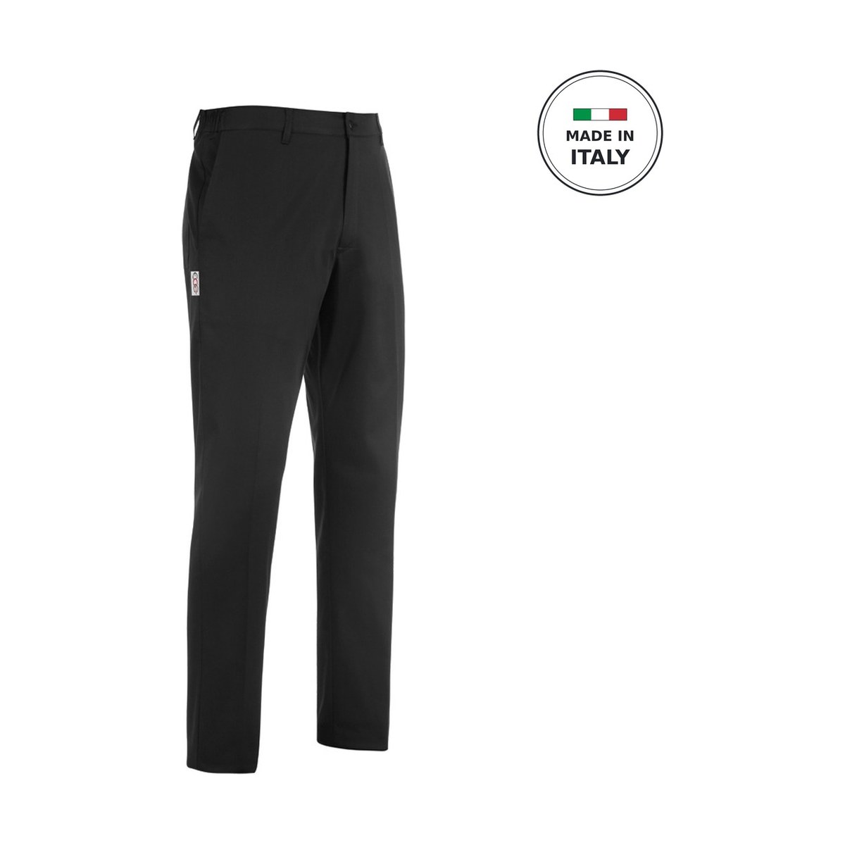 Trousers Unisex EGOCHEF Slim Fit Zip Black 53% Cotton 44% Polyester 3% Spandex MEDIUM Egochef unisex black Slim Fit trousers with zip, size Medium