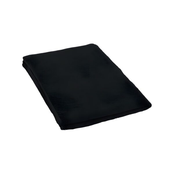 Black general purpose microfiber towel, 380 gsm, 70x50 cm