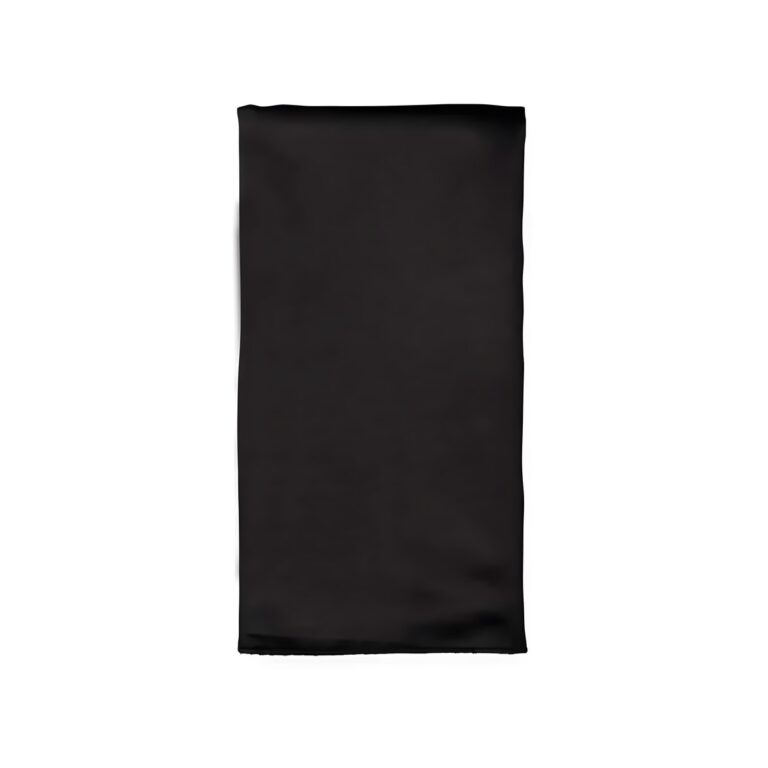 Black satin fabric wine and champagne serving towel, 60x60 cm