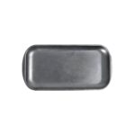 Vintage Snow rectangular plate, 18/10 stainless steel, 37x20 cm