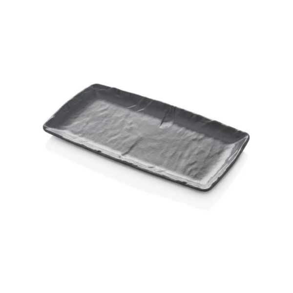 Ορθογώνια πιατέλα μελαμίνης Gray Rock, 32,5x17,5 εκ.