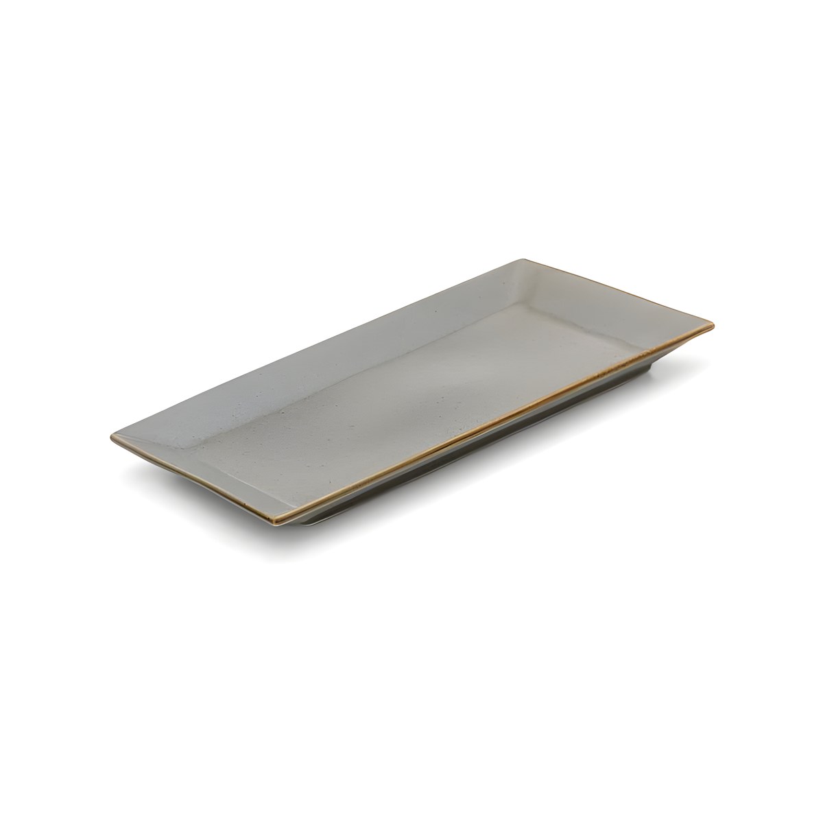 Πιατέλα Ορθογώνια Πορσελάνης 22x13εκ Industrial Grey Ορθογώνια πιατέλα πορσελάνης Industrial Grey, 22x13 εκ.