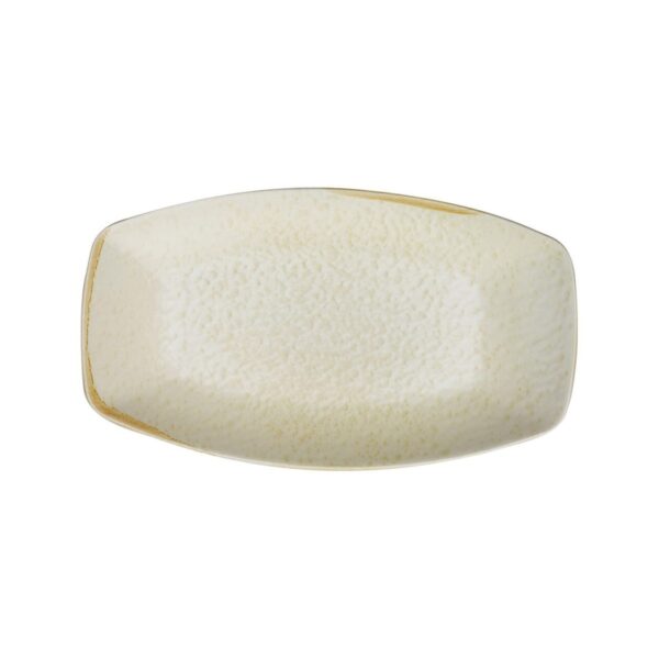 Kutahya Sand Wind rectangular porcelain platter, 33x19 cm
