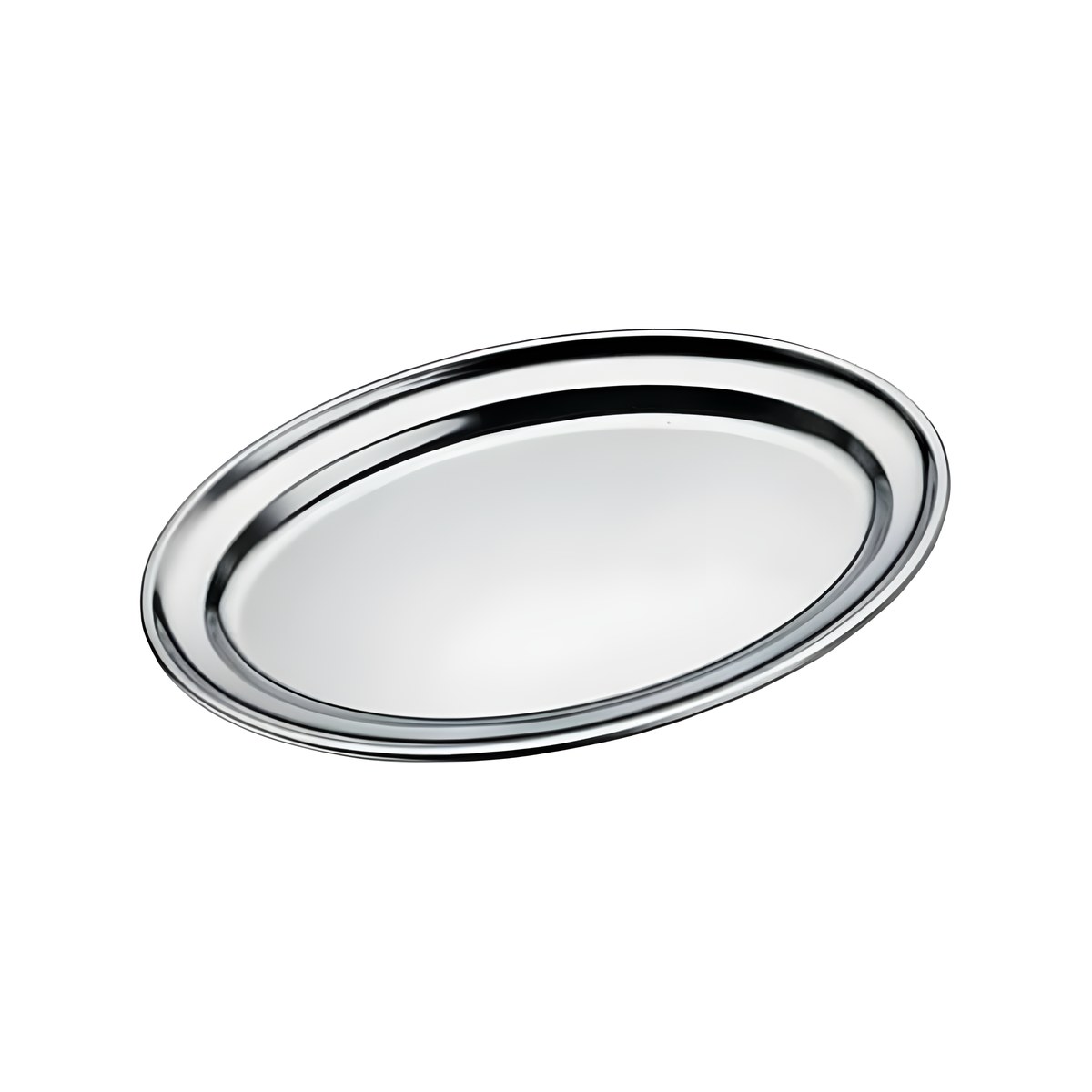 Πιατέλα Οβάλ 42x28εκ Inox 213 007 Οβάλ ανοξείδωτη πιατέλα, 42x28 εκ.