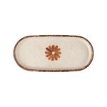 Kutahya Storia oval porcelain platter, 20x10 cm