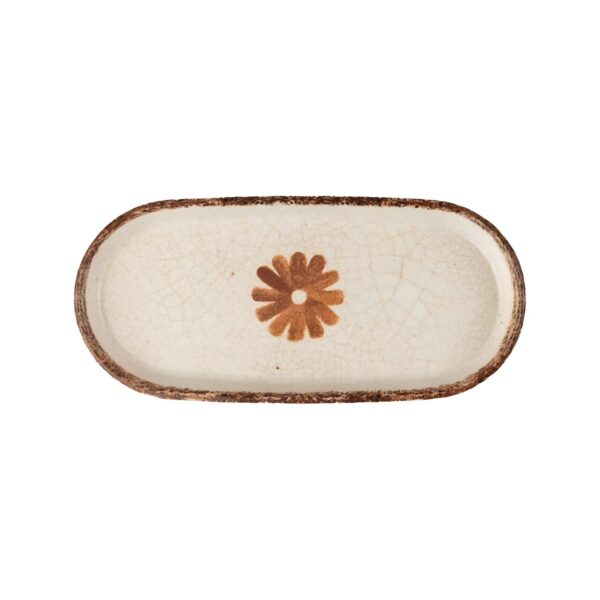 Kutahya Storia oval porcelain platter, 20x10 cm