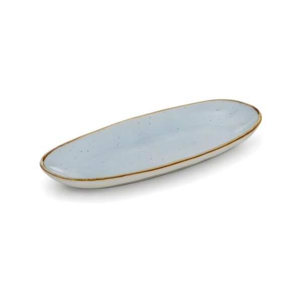 Duck Egg porcelain oval platter, 23x11 cm
