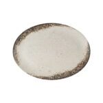 Kutahya Rustiground oval porcelain platter, 27x16 cm