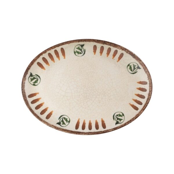 Kutahya Storia oval porcelain platter, 33x19 cm