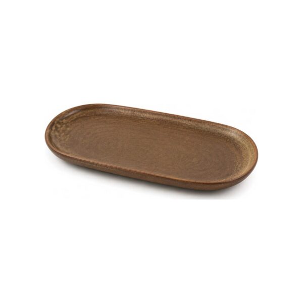 SOIL oval porcelain platter, 31x14.5 cm