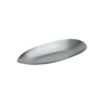 Vintage Snow deep teardrop 18/10 stainless steel plate, 30x15x4 cm