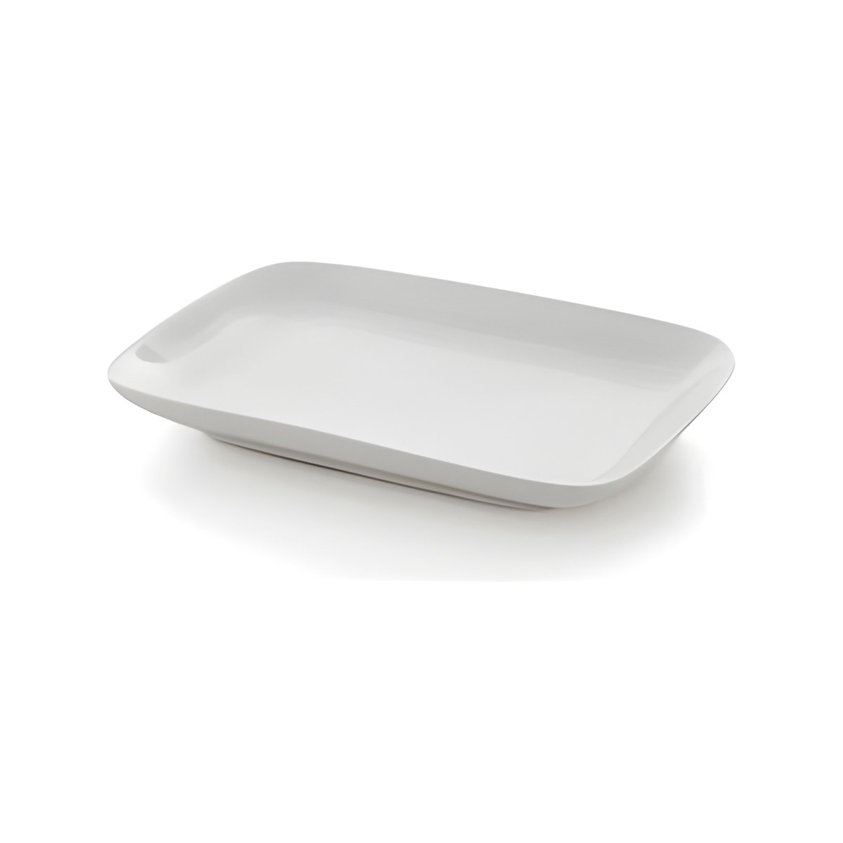 Porcelain Small Platter Rectangle 23.5x15.5 cm 60-071225 Rectangular white porcelain small platter, 23.5x15.5 cm