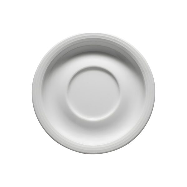 Kutahya Dunya stackable porcelain tea and double cappuccino saucer, 15 cm