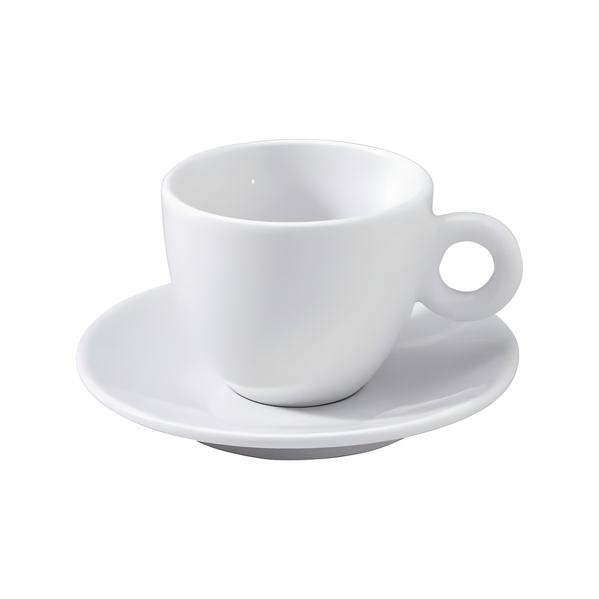Porcelain Plate 14cm Cappuccino Roma 64-41214 Roma porcelain plate for cappuccino, 14 cm