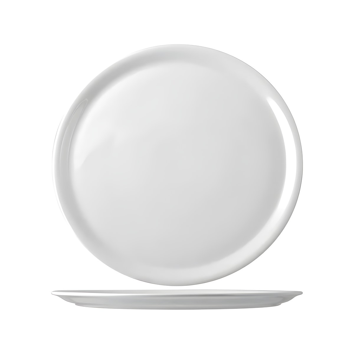 Porcelain Pizza Plate White Napoli 28cm Saturnia Napoli white porcelain pizza plate, 28 cm