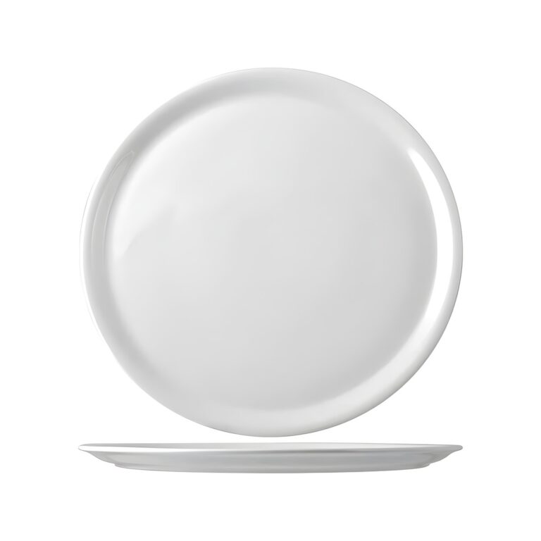 Saturnia Napoli white porcelain pizza plate, 31 cm