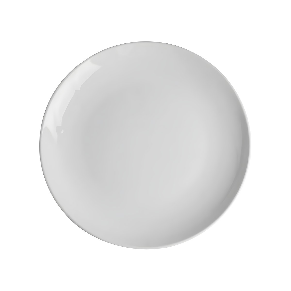 Porcelain Flat Plate 25cm White Classic White Classic flat white porcelain plate, 25 cm