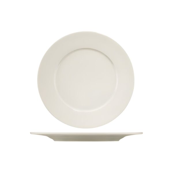 Kutahya Bone Pera Banquet shallow porcelain plate, 25 cm