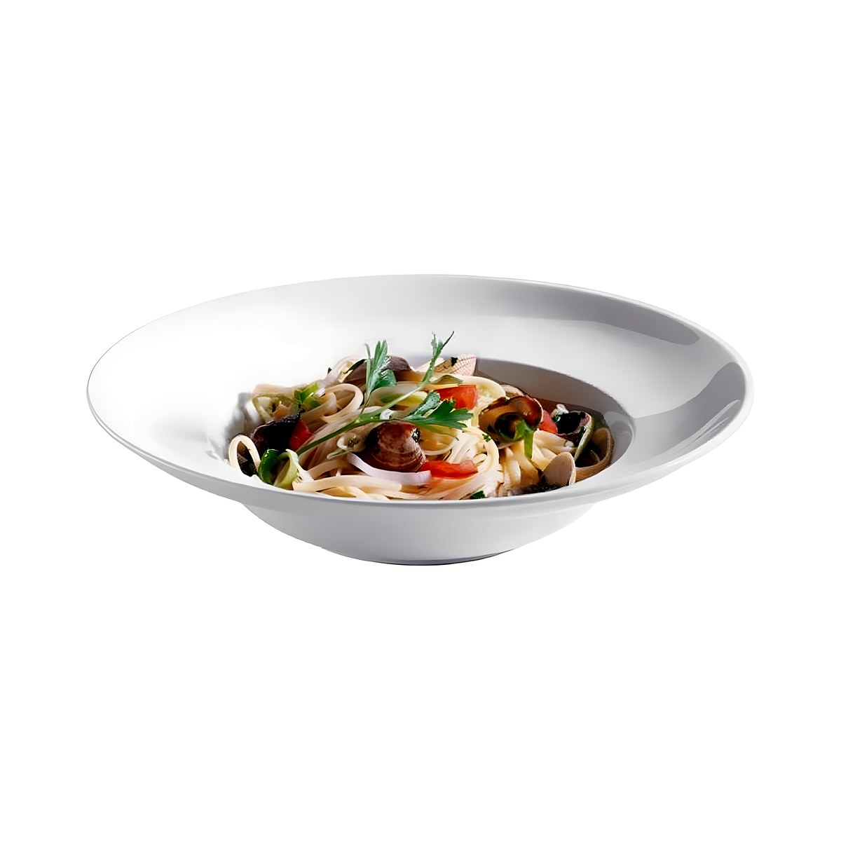 Πιάτο Πορσελάνης Βαθύ Pasta 27.5εκ White Classic Βαθύ λευκό πιάτο ζυμαρικών πορσελάνης White Classic, 27,5 εκ