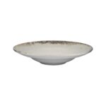 Kutahya Rustiground deep porcelain pasta plate, 27 cm diameter