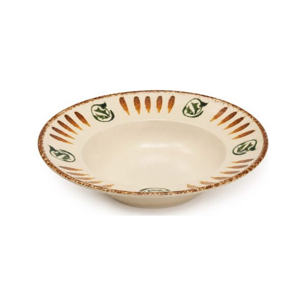 Kutahya Storia deep porcelain pasta plate, 27 cm diameter