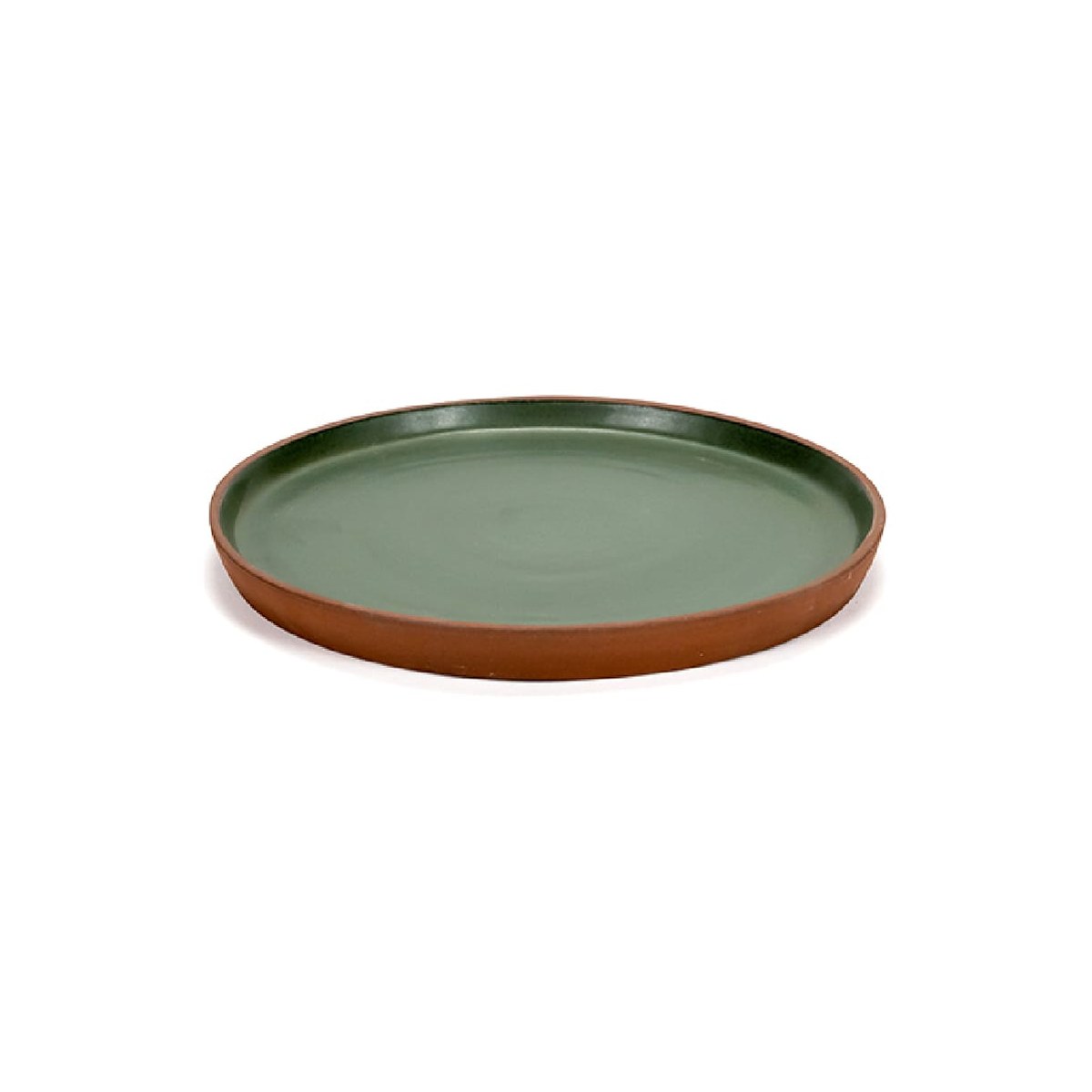 Flat Plate 24cm Green Terra Green Terra terracotta flat plate, 24 cm