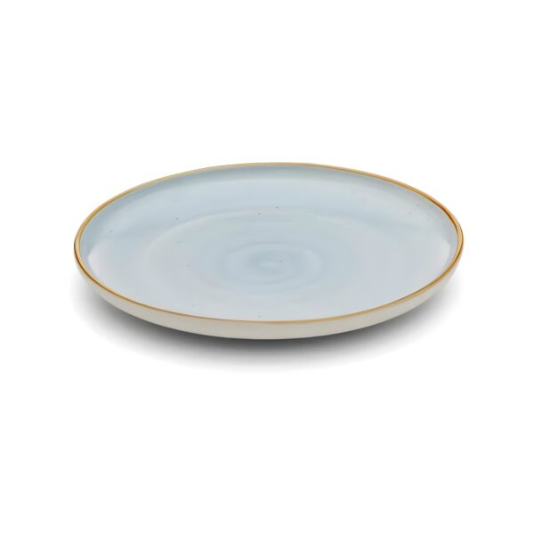 Duck Egg porcelain shallow plate, 20 cm