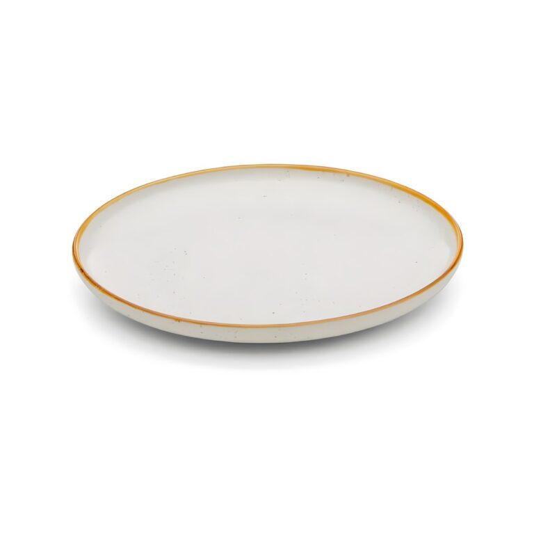 Barley Beige porcelain shallow plate, 27 cm