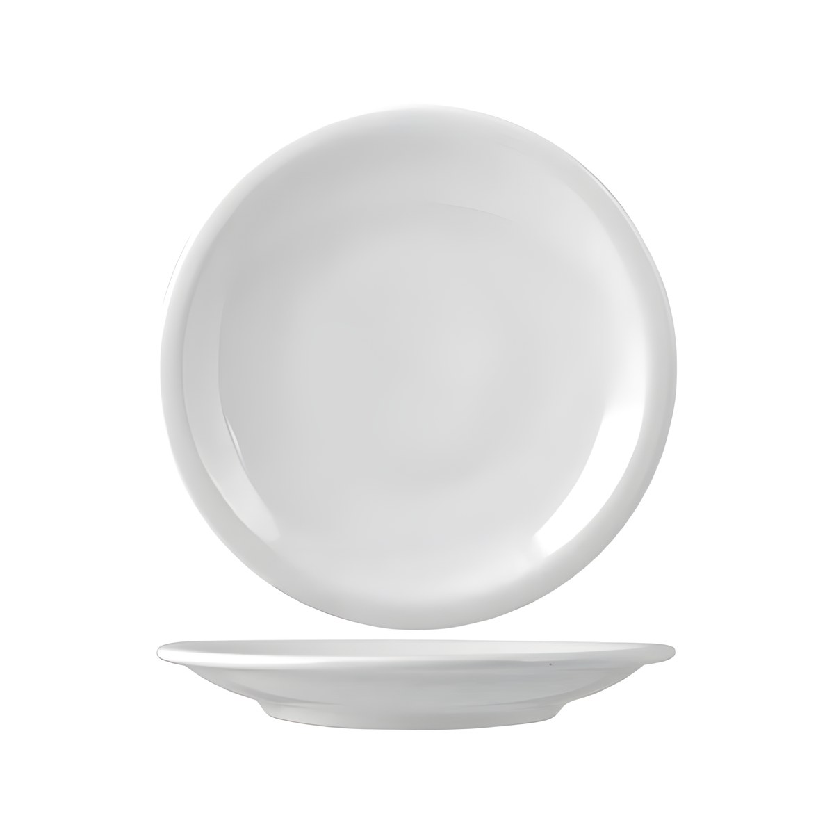 Porcelain Shallow Plate Cup 20cm Roma Roma white porcelain shallow plate, 20 cm diameter