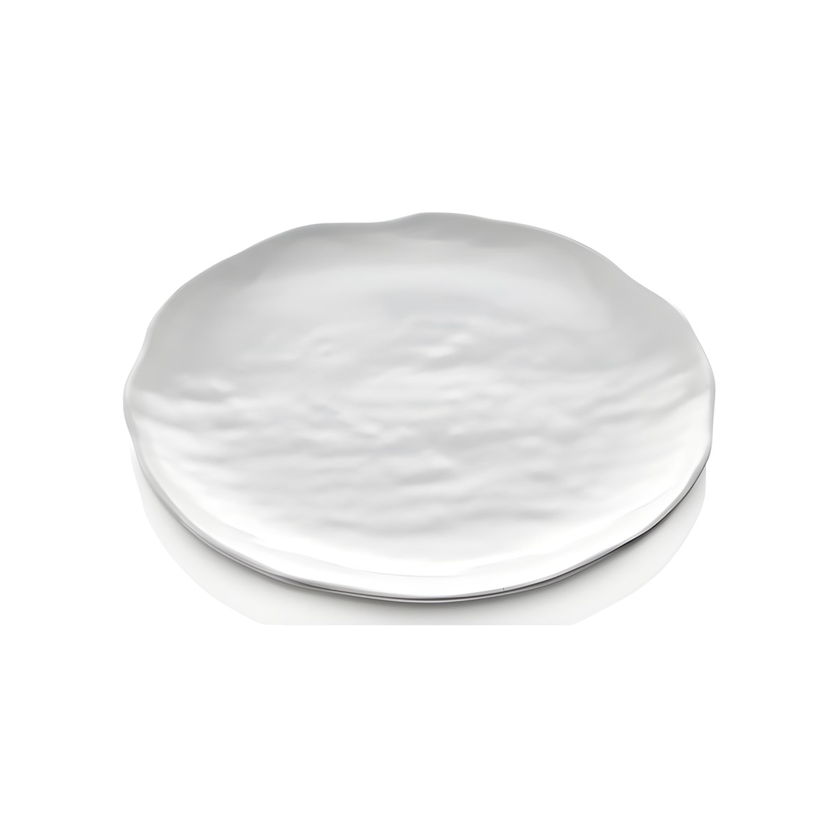 Round Melamine Plate White Rock 28cm White Rock round melamine plate, 28 cm