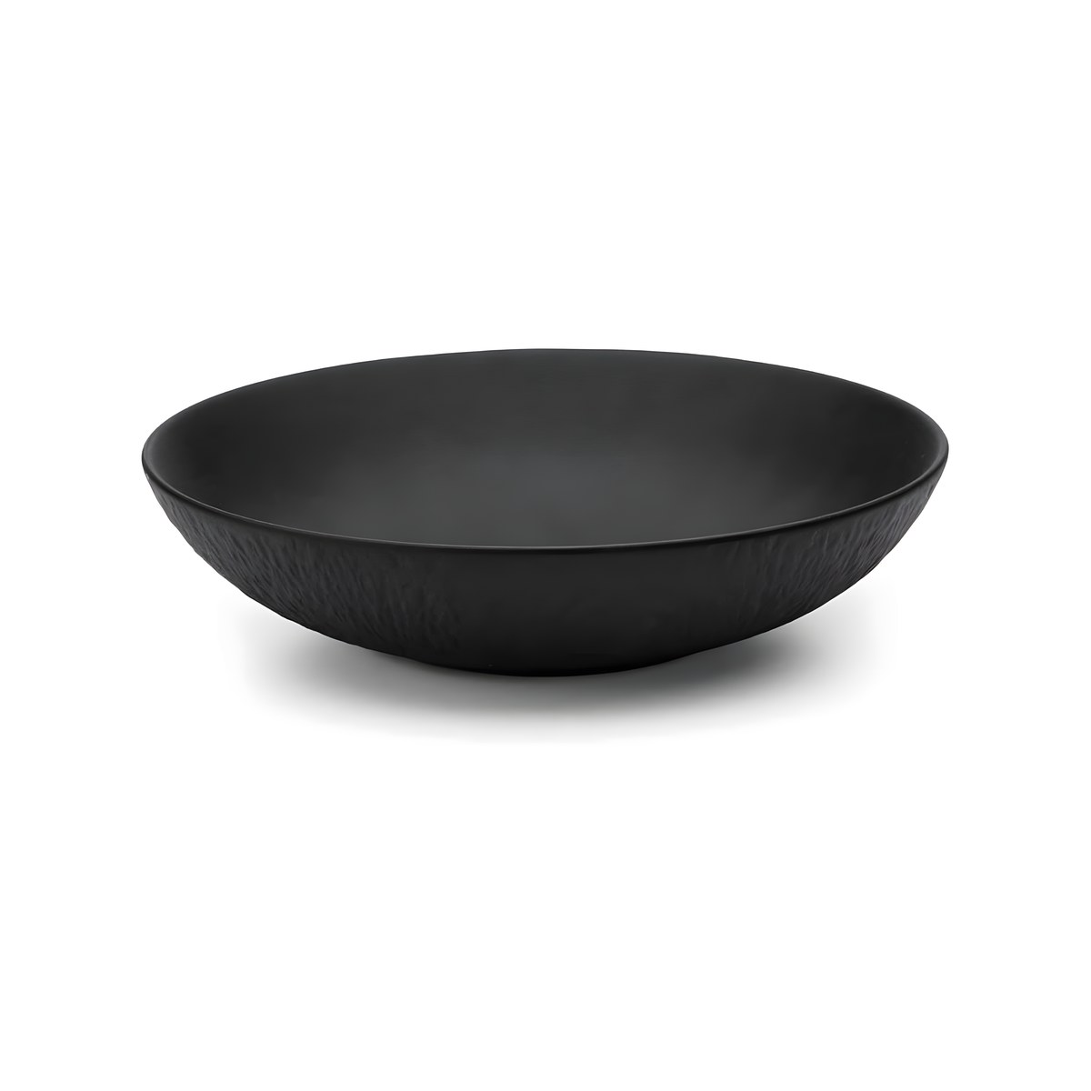 Porcelain Deep Plate Coup 25.5cm Black Rock Black Rock deep black porcelain coup plate, 25.5 cm