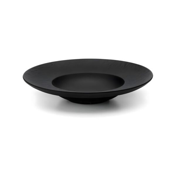 Black Rock porcelain deep pasta plate, 27.5 cm