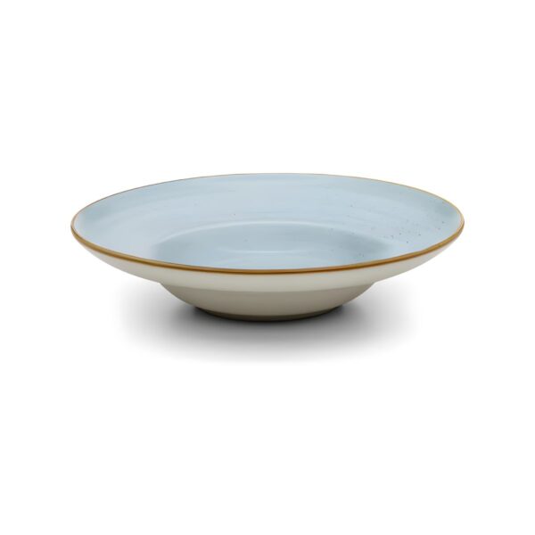 Duck Egg porcelain deep pasta plate, 27 cm