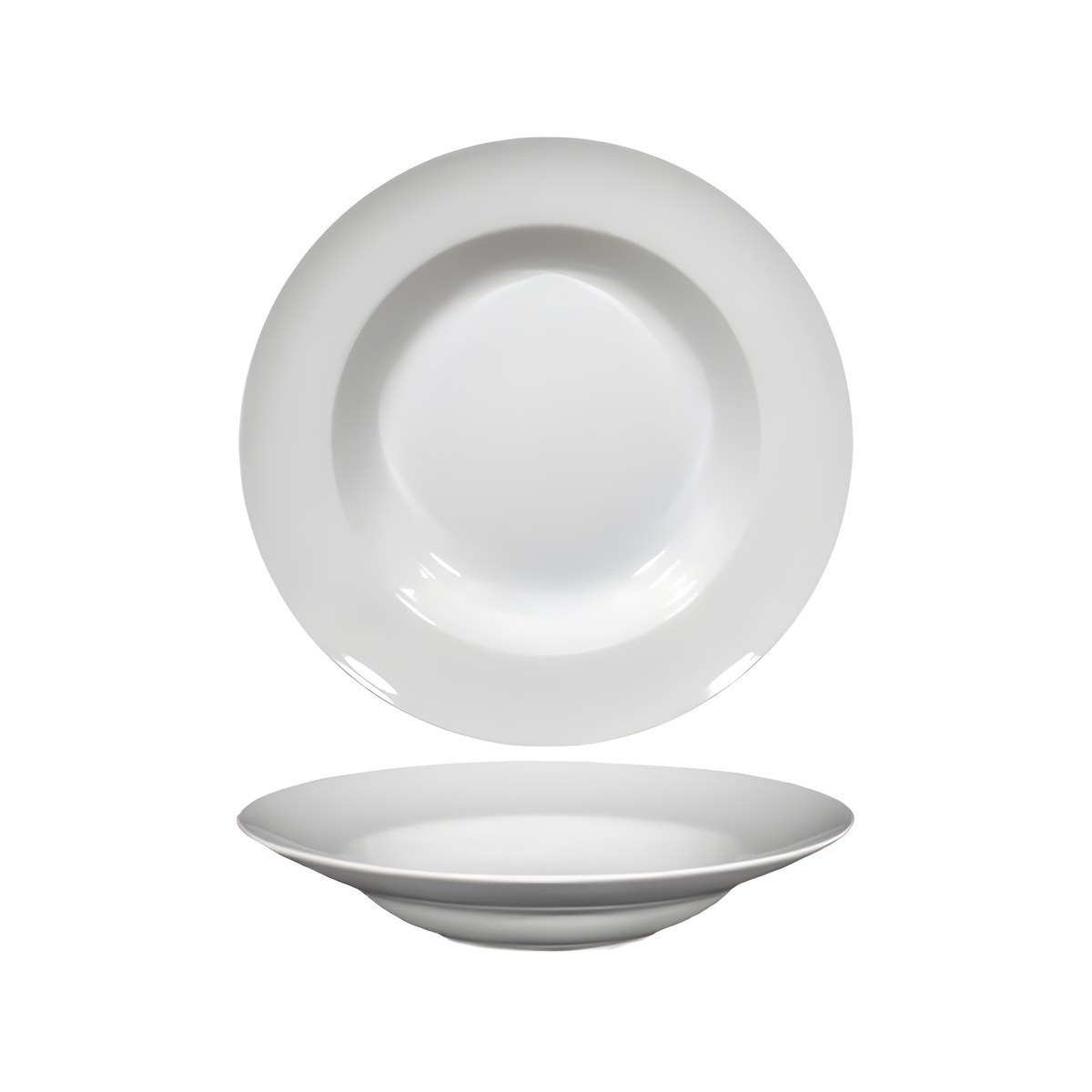 Deep Porcelain Pasta Plate White Napoli 30.5cm Saturnia Napoli deep white porcelain pasta plate, 30.5 cm
