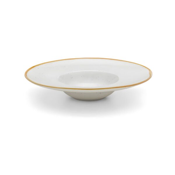 Barley Beige porcelain deep risotto plate, 26.5 cm