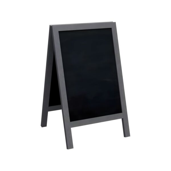 Grey double-sided wooden outdoor floor board, 60x110 cm