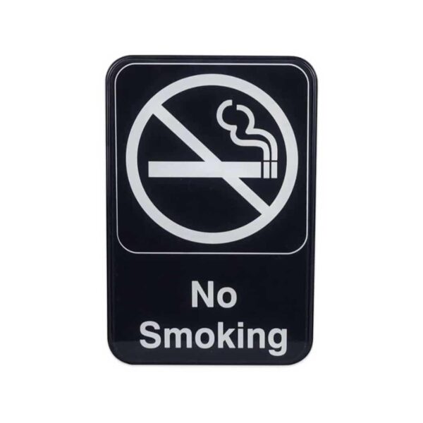 Πινακίδα τοίχου No Smoking από PVC, 23x16 εκ.
