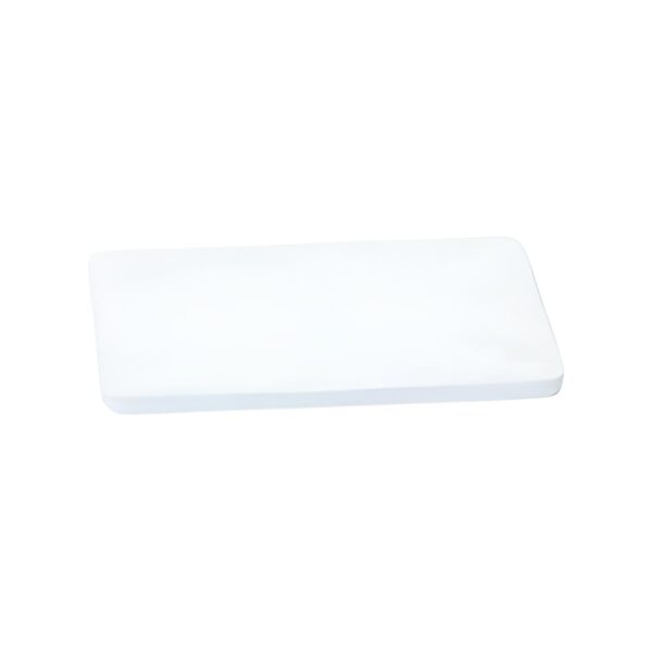 White polyethylene cutting board, 30x20x1 cm