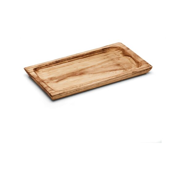 Ορθογώνιο ξύλινο πλατώ σερβιρίσματος Burnt, 37x25 εκ.